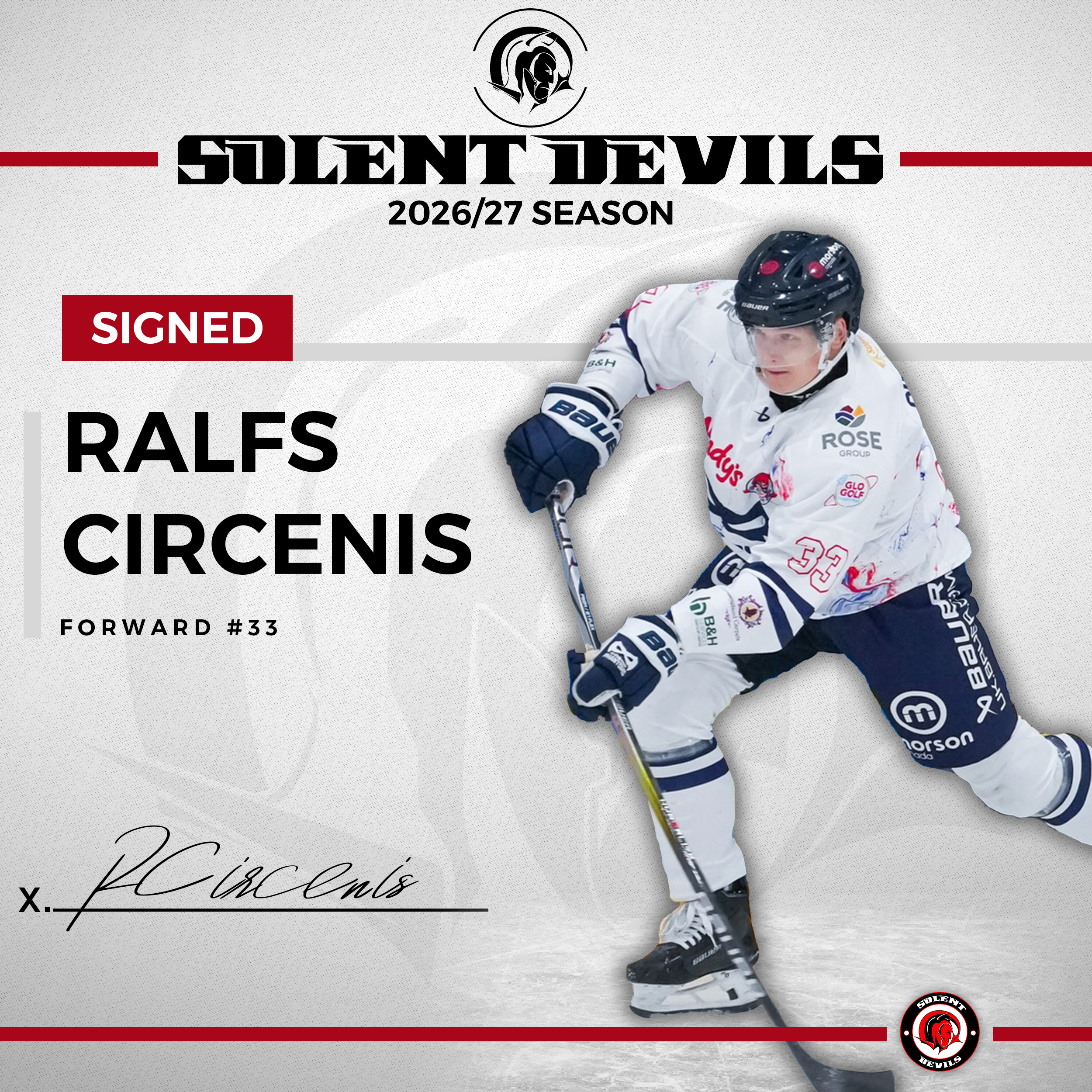 Solent Devils 2026/27 Player Signing – Ralfs Circenis