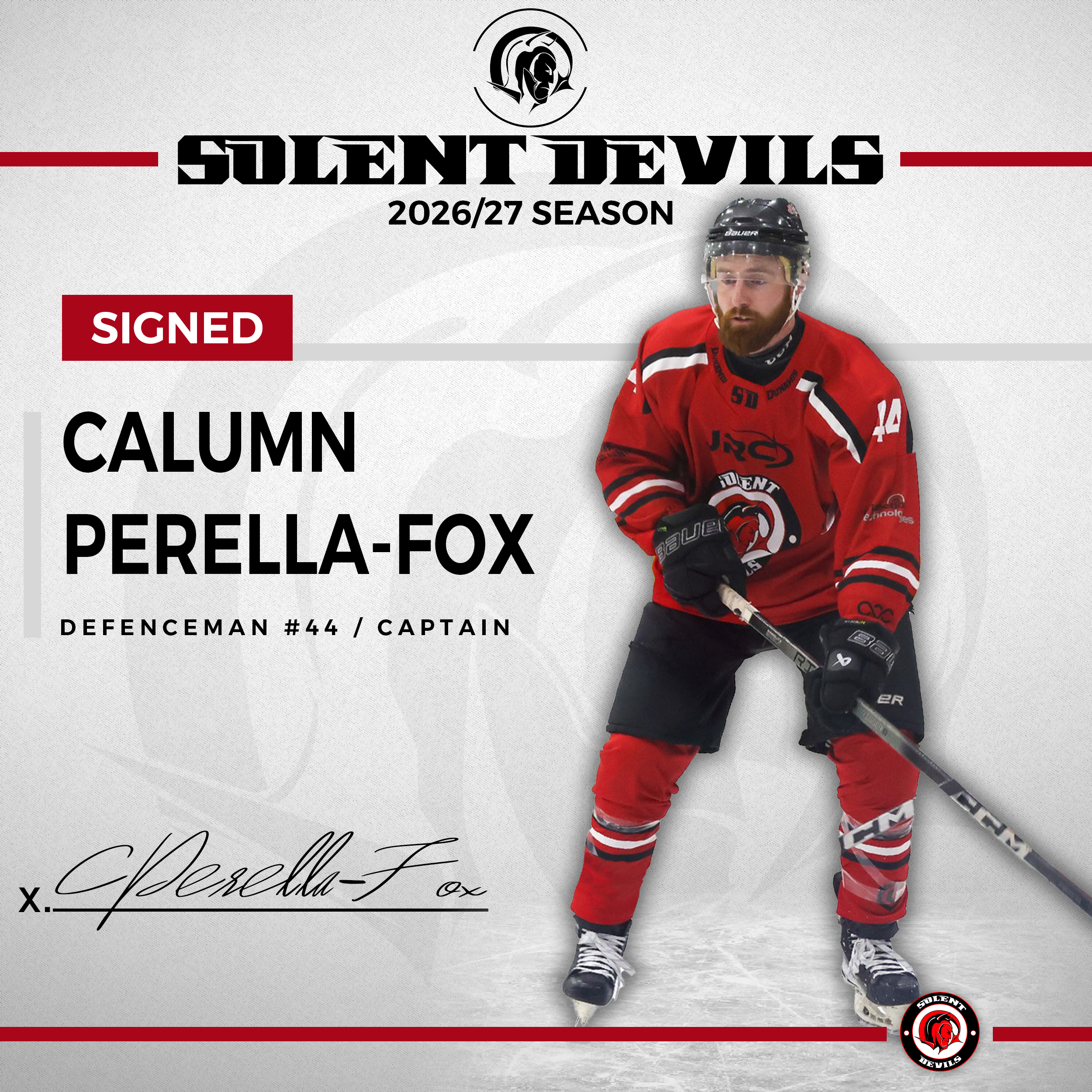 Solent Devils 2026/27 Player Signing – Calumn Perella-Fox