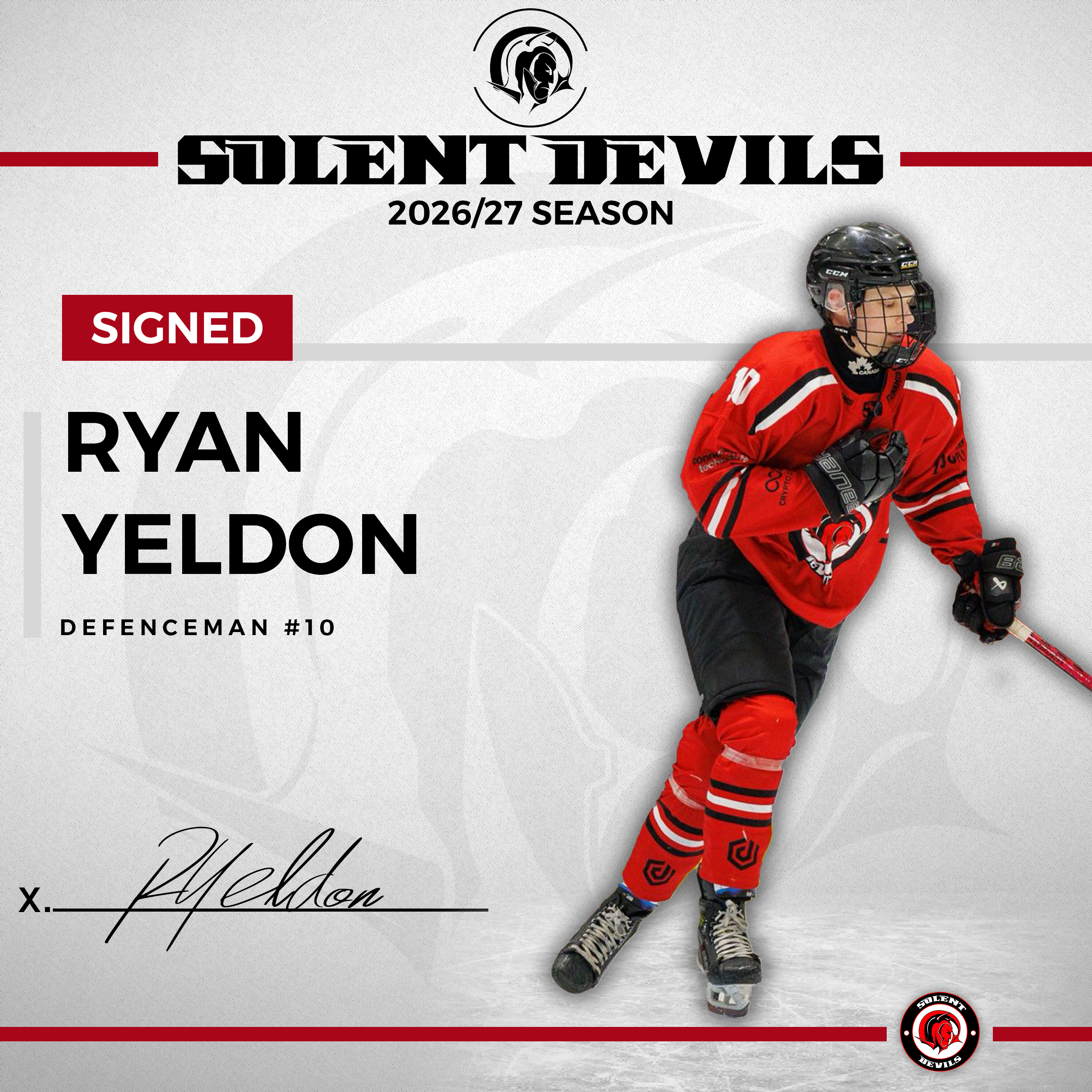 Solent Devils 2026/27 Player Signing – Ryan Yeldon