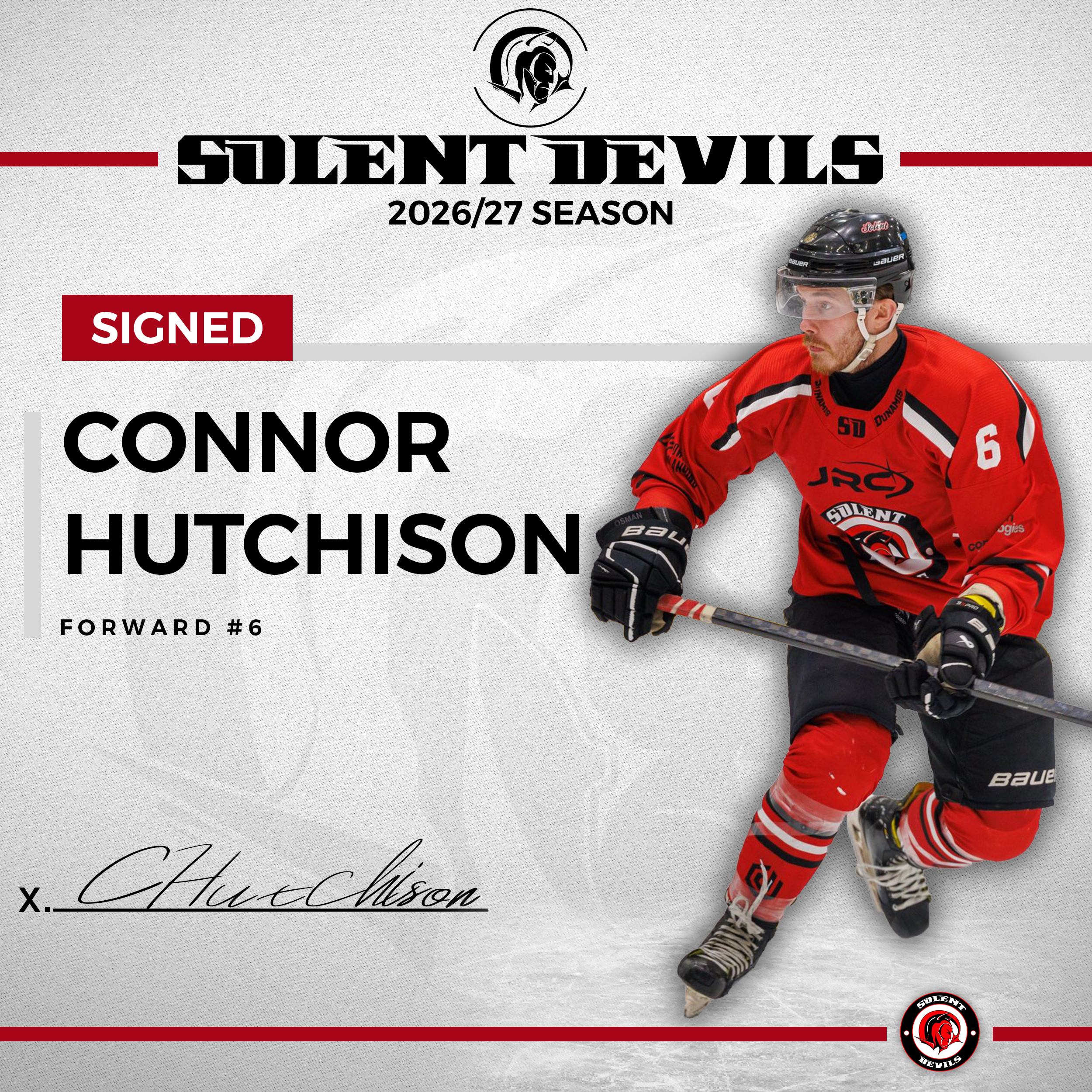 Solent Devils 2026/27 Player Signing – Connor Hutchison