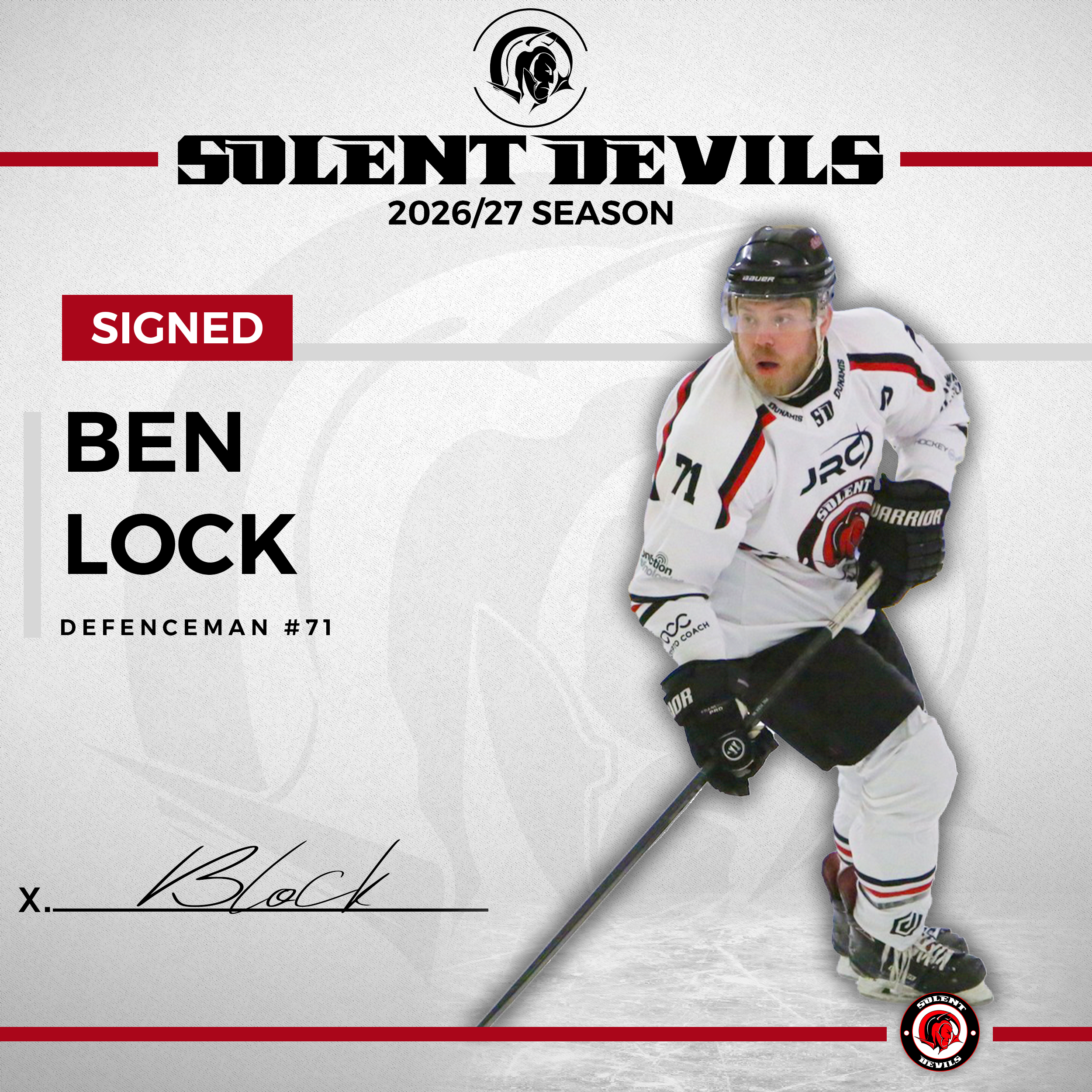 Solent Devils 2026/27 Player Signing – Ben Lock